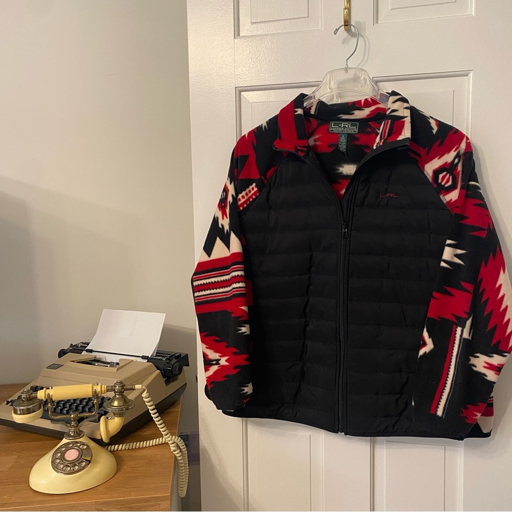 Red & Black Southwestern Ralph Lauren Fleece